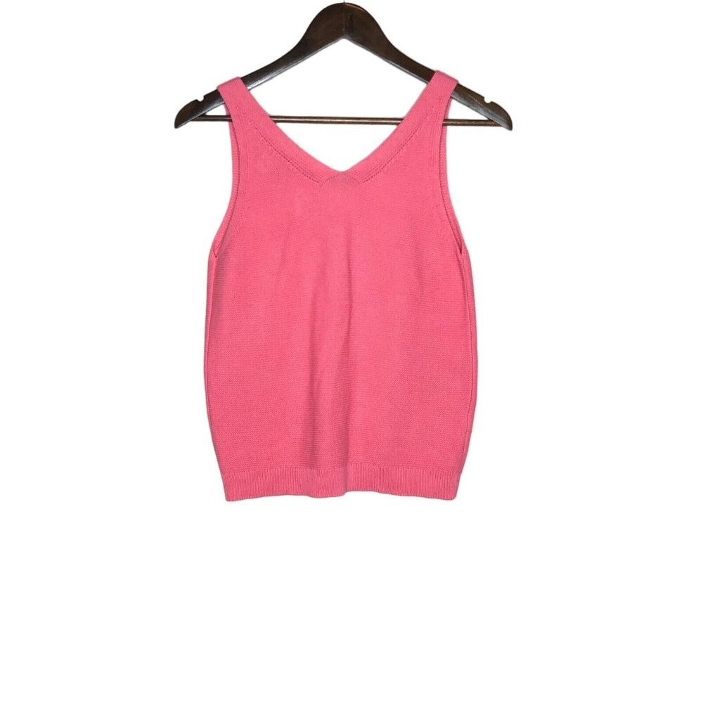 Loft Womens‎ NWT Pink Sleeveless Knit Sweater Tank Top Size Small - Picture 2 of 8